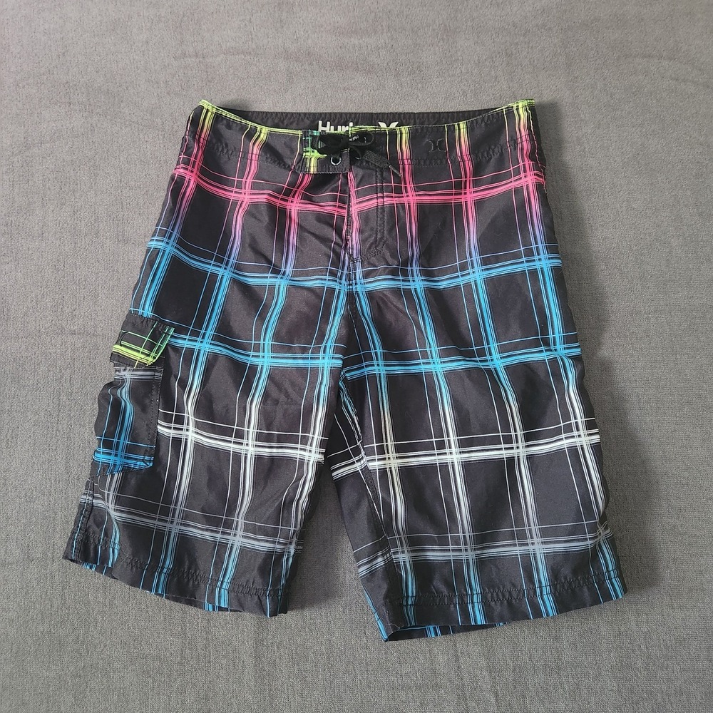 HURLEY BOARDSHORTS Boys Size 18 Multicolor SWIM SHORTS Beach‎